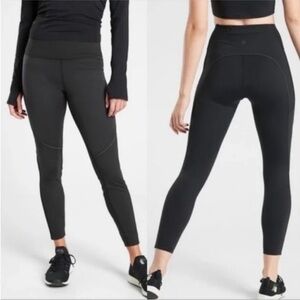 Athleta Cold Front Hybrid Run Tight Black Large Tall